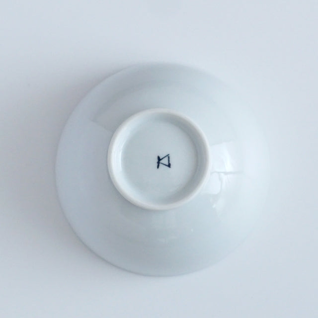 有田焼 高台ボウル碗(反り高台) 白釉 10.5cm Kanezen お茶碗 Studio1156
