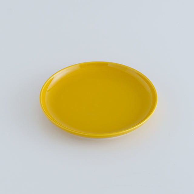 有田焼 フラット二重高台皿 イエロー 15cm Kanezen Studio1156