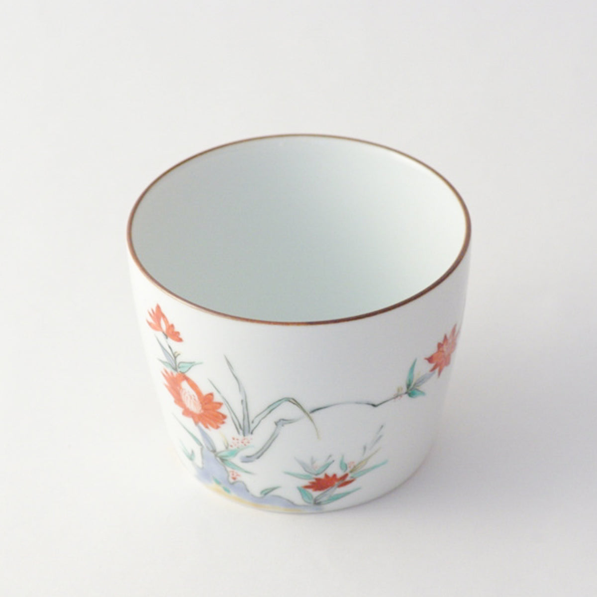 有田焼 色絵 牡丹文 そば猪口(大) 220ml Riso Studio1156