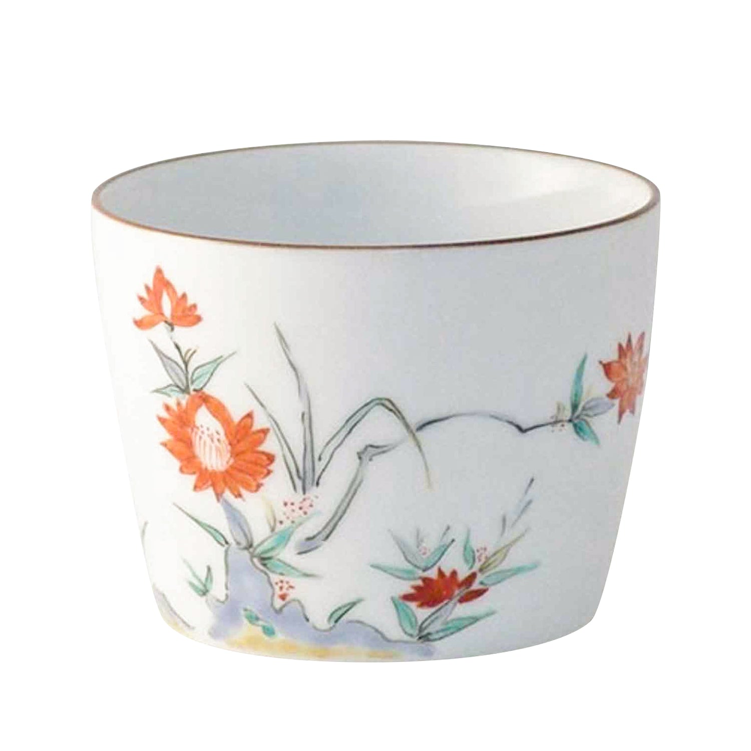 有田焼 色絵 牡丹文 そば猪口(大) 220ml 有田焼 李荘窯 Studio1156