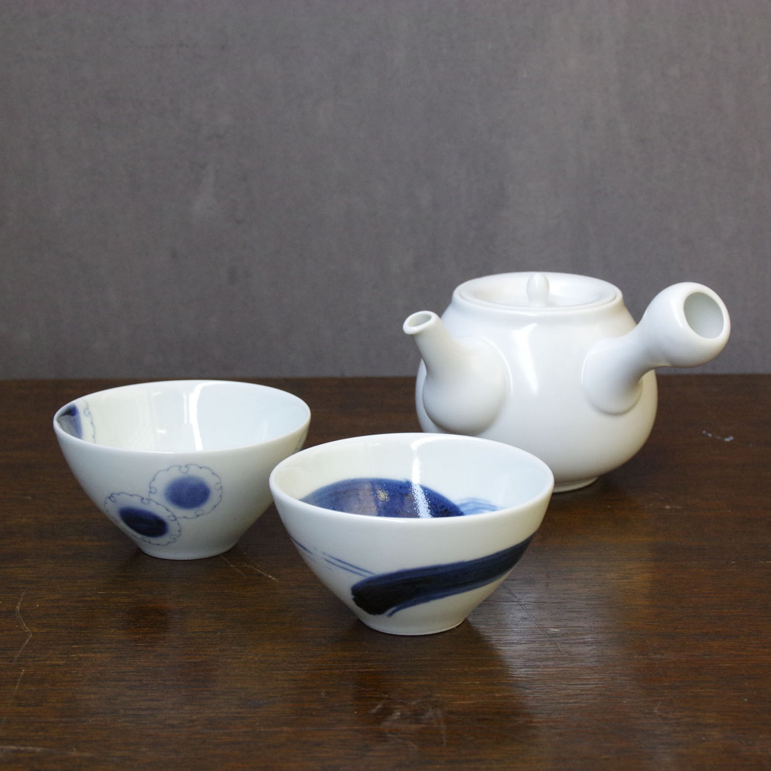 有田焼 弥左エ門 竹雀 尺5寸（45cm）飾皿 木箱入り