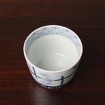 有田焼 染付 竹垣撫子文 そば猪口(大) 220ml Riso Studio1156