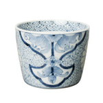 有田焼 染付 氷裂唐花文 そば猪口(大) 220ml Riso Studio1156