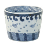 有田焼 染付 波千鳥地文 そば猪口(大) 220ml Riso Studio1156
