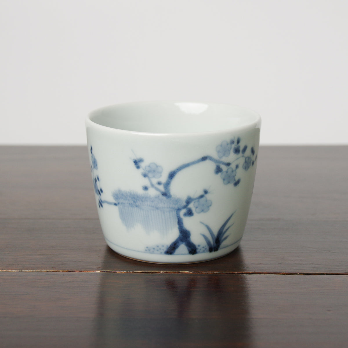 有田焼 染付 枝垂桜文 そば猪口(大) 220ml Riso Studio1156