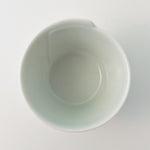 有田焼 白マット曲げ輪珍味入(盃) 35ml Denpei Studio1156