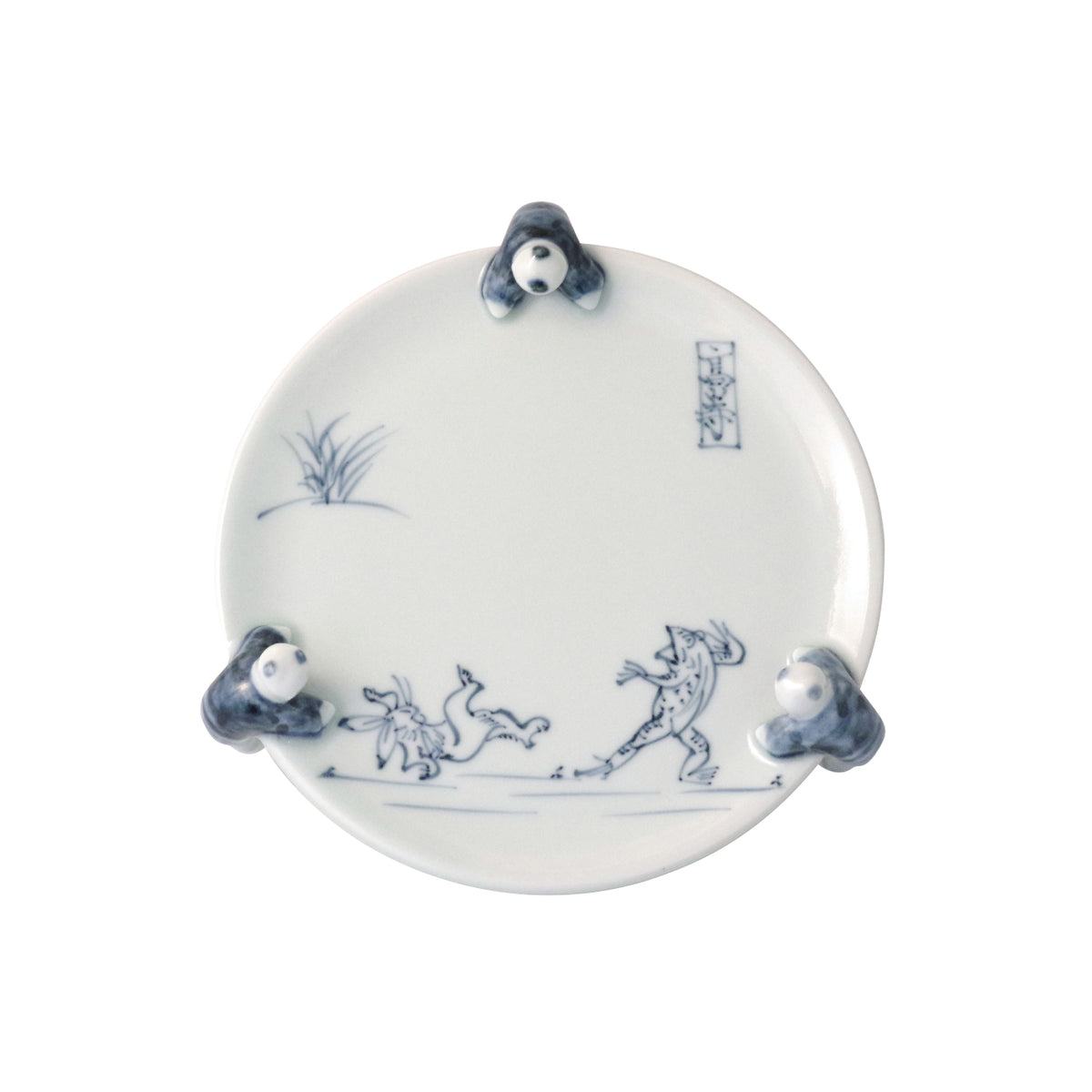 波佐見焼 染付 高山寺三閑人 五々皿 17.5cm Korin Studio1156