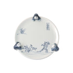 波佐見焼 染付 高山寺三閑人 五々皿 17.5cm Korin Studio1156