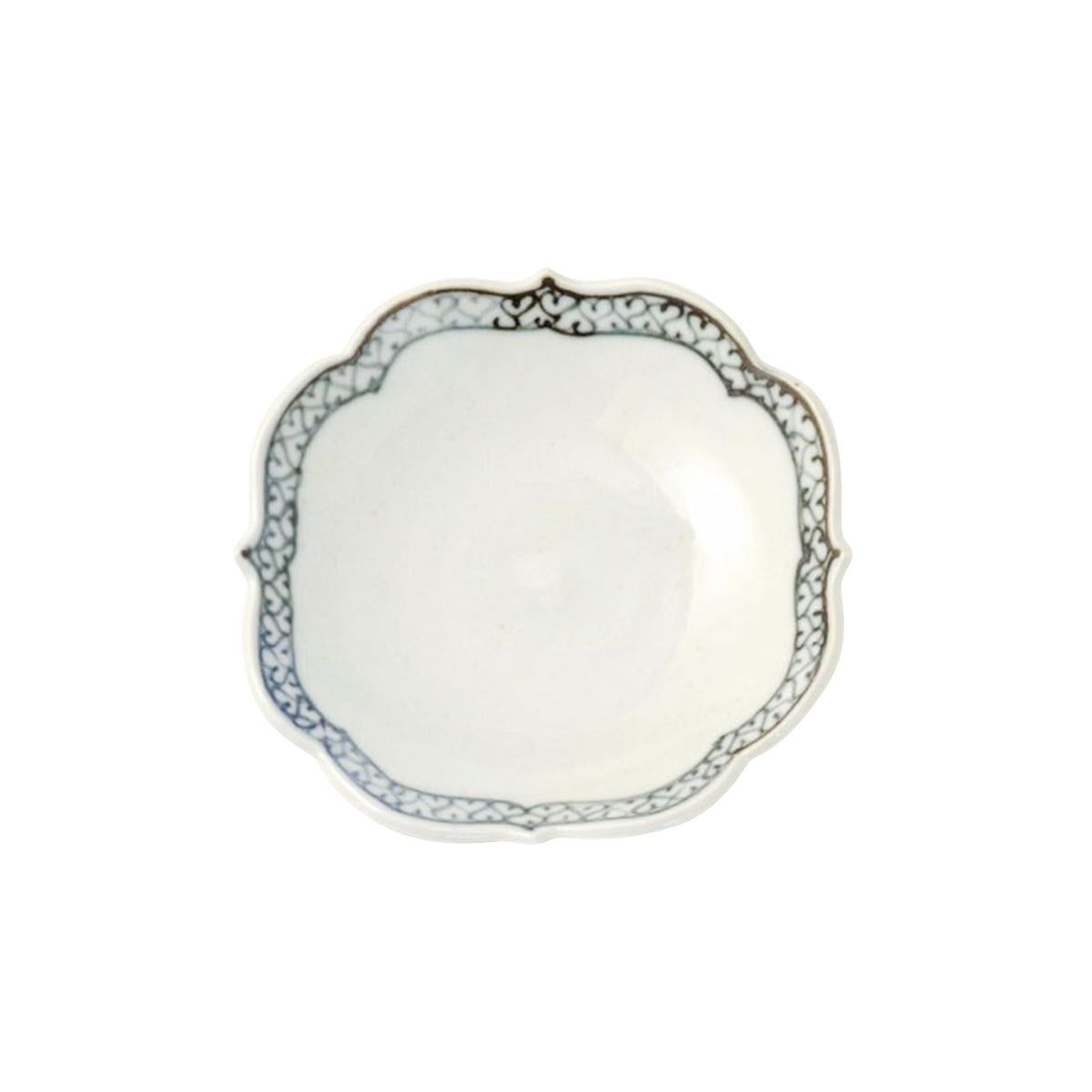 有田焼 染付渕ハート 四稜小皿 10.5cm ARITA PORCELAIN LAB Studio1156