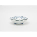 有田焼 染付 菊割青海波 四寸深皿 12.5cm Teizan Studio1156
