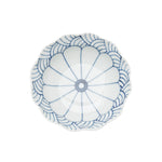 有田焼 染付 菊割青海波 四寸深皿 12.5cm Teizan Studio1156