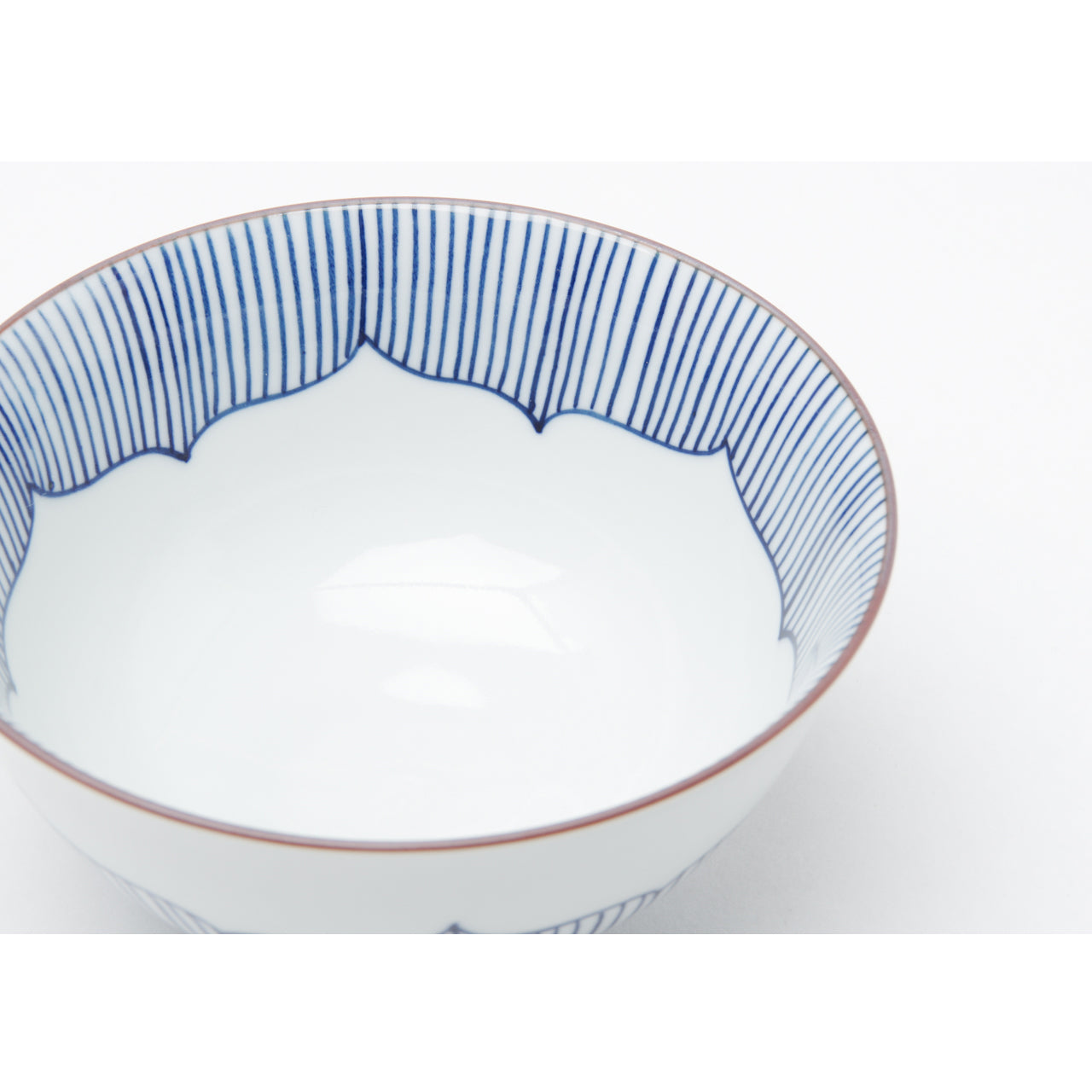 有田焼 花形十草 飯碗(大) 12cm Teizan Studio1156