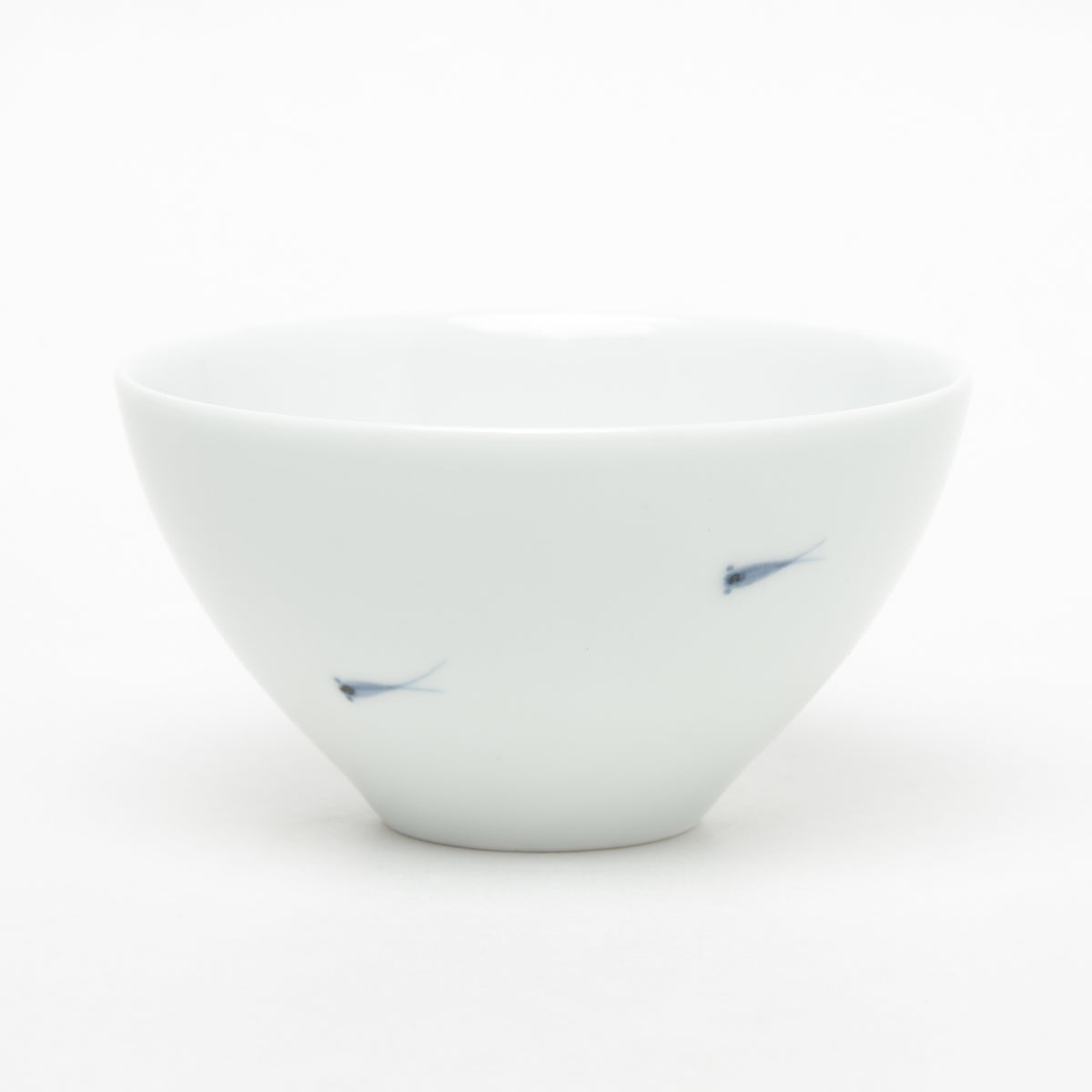 有田焼 メダカ 平仙茶(外青/内赤1匹) 180ml Riso Studio1156
