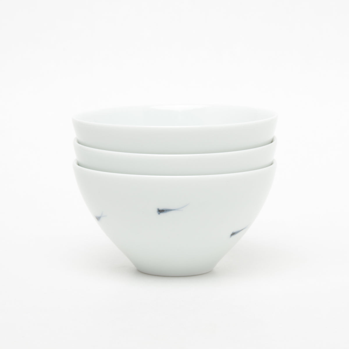 有田焼 メダカ 平仙茶(外青/内赤1匹) 180ml Riso Studio1156