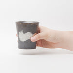 波佐見焼 ワビカップ スリム 銀刷毛 フリーカップ 300ml Wazan Studio1156