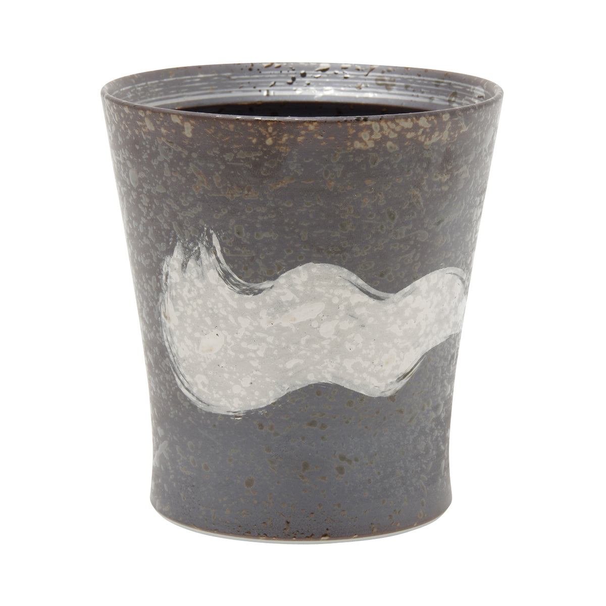 波佐見焼 ワビカップ スリム 銀刷毛 フリーカップ 300ml Wazan Studio1156
