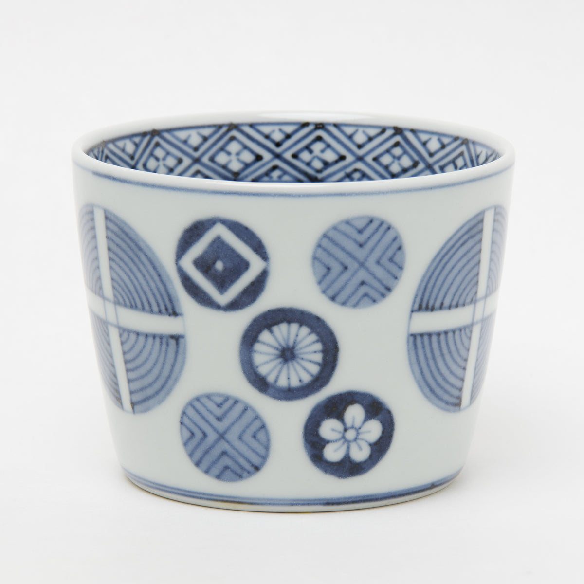 有田焼 丸十字文 そば猪口(大) 220ml Riso Studio1156