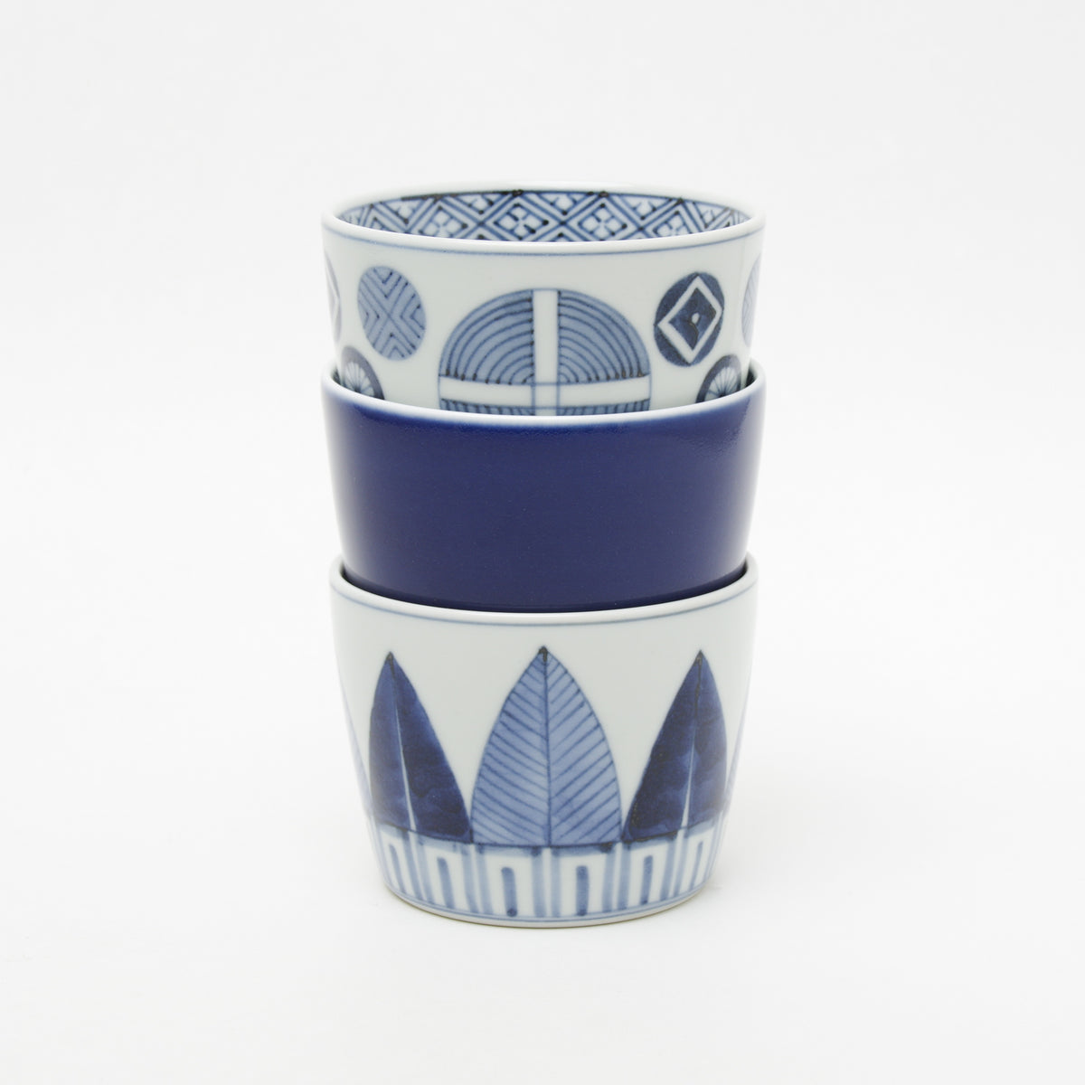 有田焼 丸十字文 そば猪口(大) 220ml Riso Studio1156