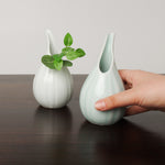 波佐見焼 白 彫 一輪挿し 15cm Korin Studio1156