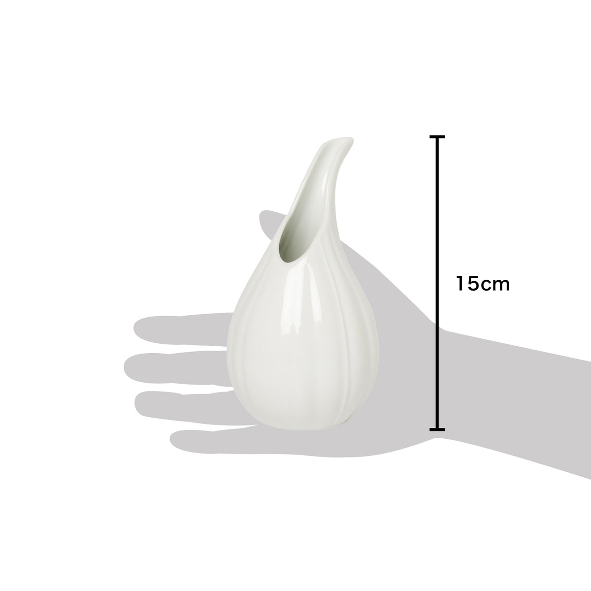波佐見焼 白 彫 一輪挿し 15cm Korin Studio1156