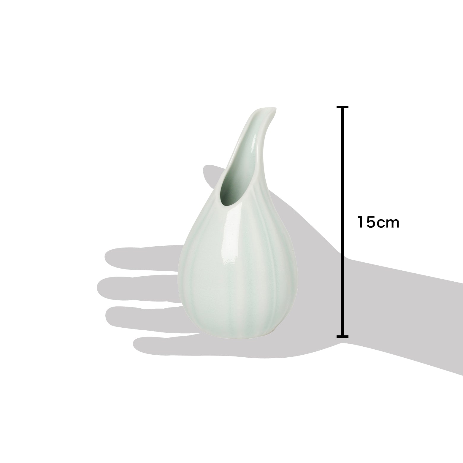波佐見焼 青白磁 彫 一輪挿し 15cm Korin フラワーベース・花瓶 Studio1156