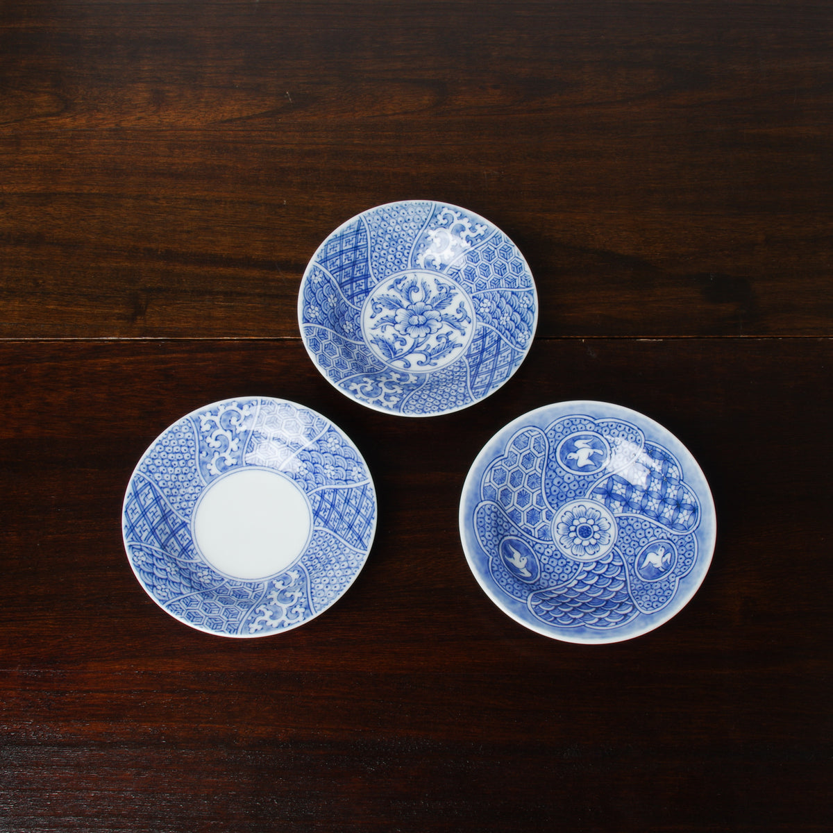 有田焼 染付 内白 四寸小皿 12cm Kouraku Studio1156