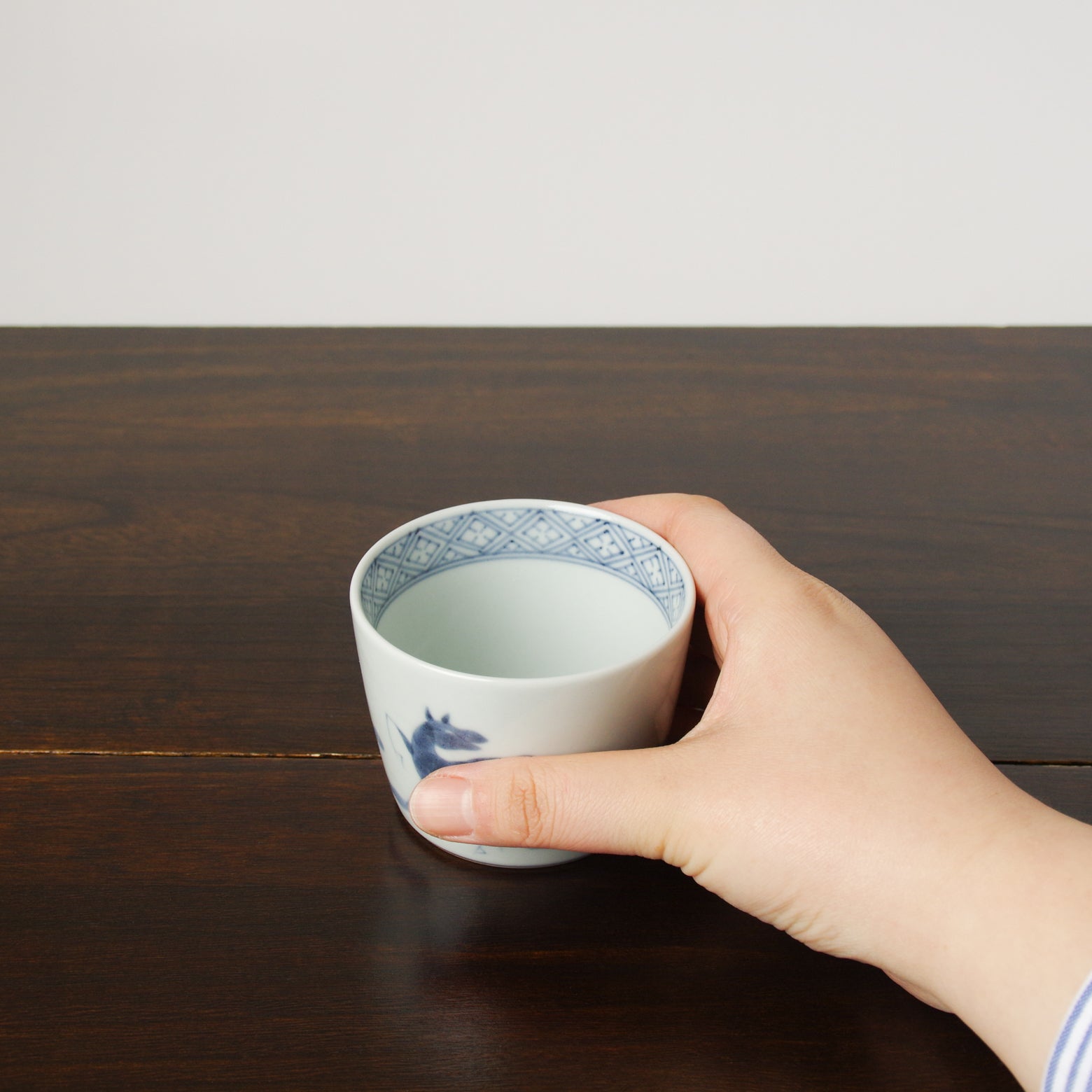 有田焼 馬文 そば猪口(大) 220ml Riso そば猪口 Studio1156
