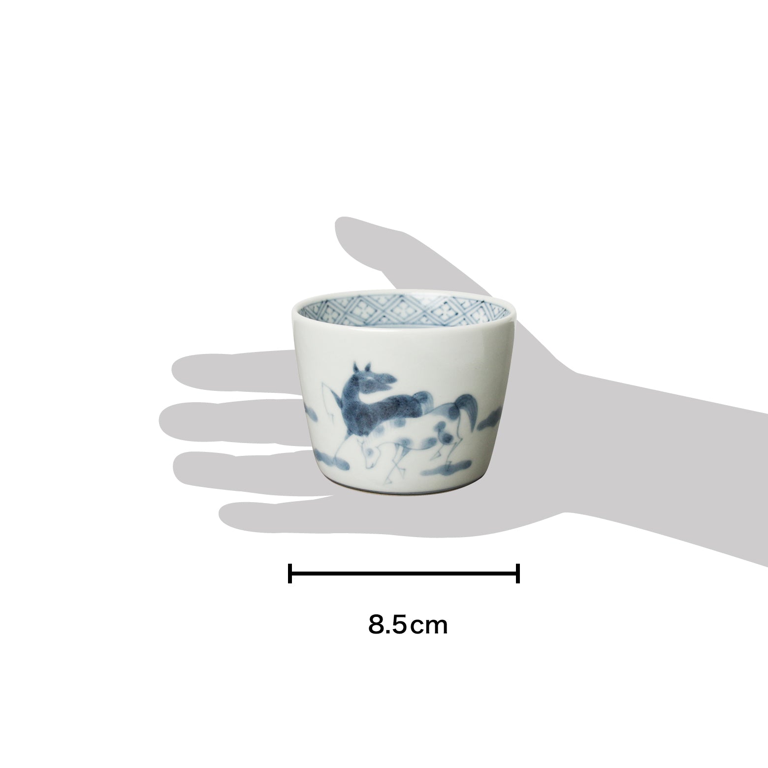 有田焼 馬文 そば猪口(大) 220ml Riso そば猪口 Studio1156