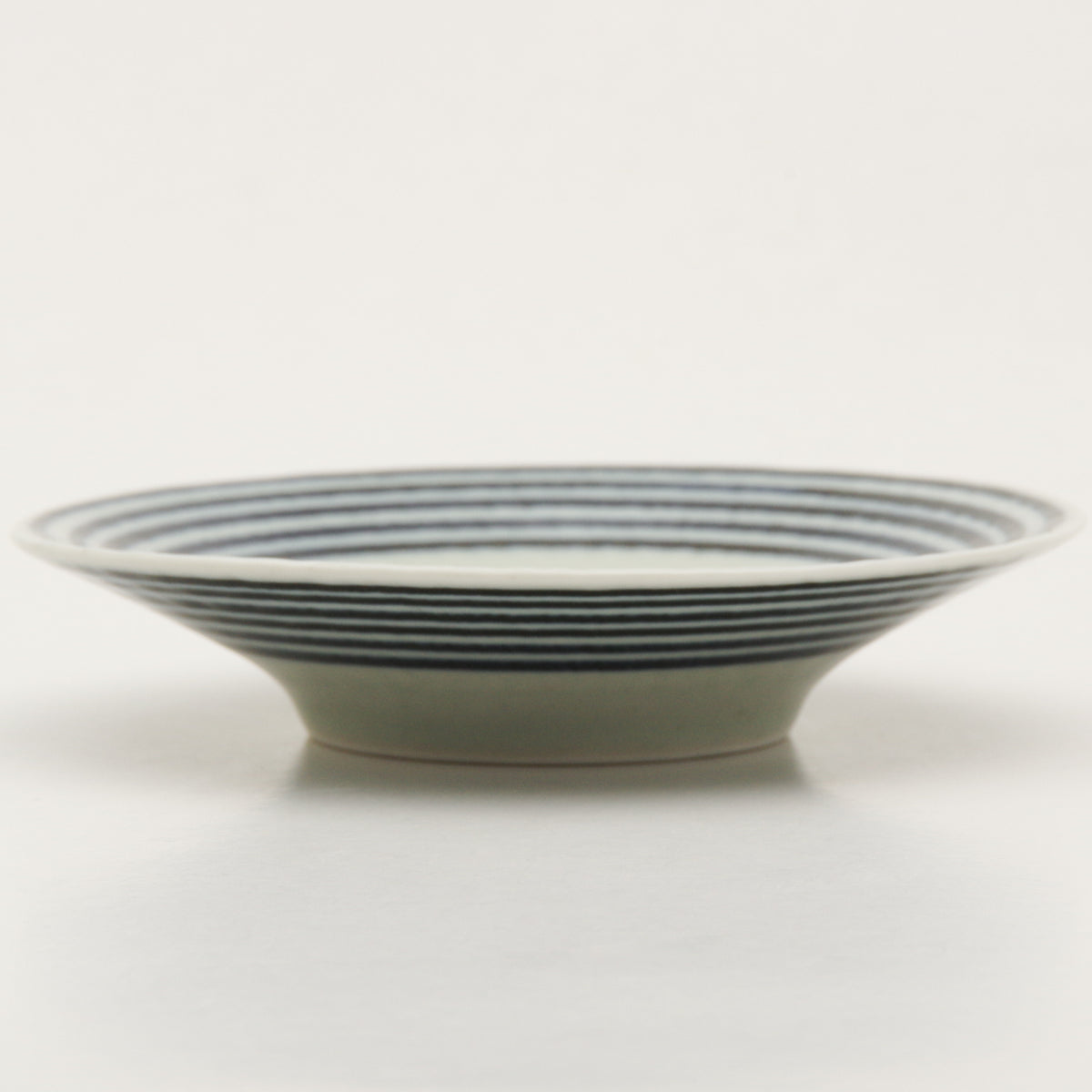 波佐見焼 藍駒 小皿(5本線) 11cm Wazan Studio1156