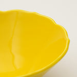 波佐見焼 黄釉 桔梗渕高台中付 12cm Korin Studio1156