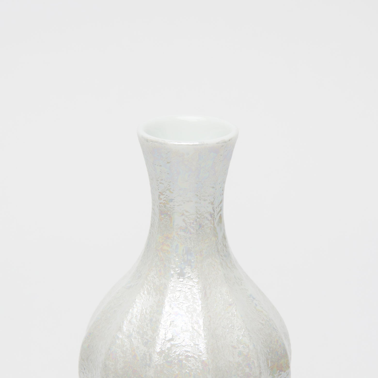 有田焼 面取 ひさご1合徳利(ホワイトラスター) 200ml 聖陶苑の