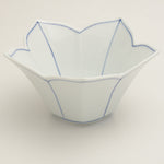 波佐見焼 桔梗筋 桔梗型反小鉢(青) 12.5cm Korin Studio1156