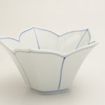 波佐見焼 桔梗筋 桔梗型反小鉢(青) 12.5cm Korin Studio1156