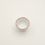 波佐見焼 渕錆 見込筋 桔梗ひさご型小鉢(赤) 7cm Korin Studio1156