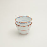 波佐見焼 渕錆 見込筋 桔梗ひさご型小鉢(染付) 6.8cm Korin Studio1156