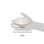 波佐見焼 渕錆 桔梗高台中鉢(赤) 12cm Korin Studio1156