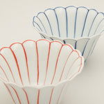 有田焼 染付薄渕 菊割小鉢(大/青) 10.8cm Ojiyama Studio1156