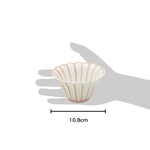 有田焼 薄渕 菊割小鉢(大/赤) 10.8cm Ojiyama Studio1156