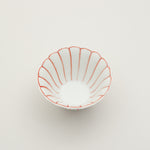 有田焼 薄渕 菊割小鉢(大/赤) 10.8cm Ojiyama Studio1156