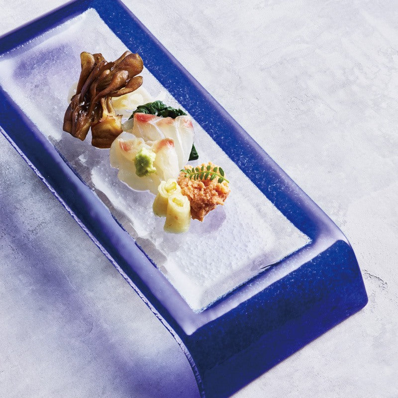 ガラス食器 ブリッジプレート 32cm [食洗機対応] Yoshinuma-glass Studio1156