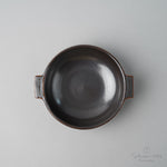 有田焼 耳付丸鍋 15cm [耐火耐熱] 茶黒 Anraku Studio1156