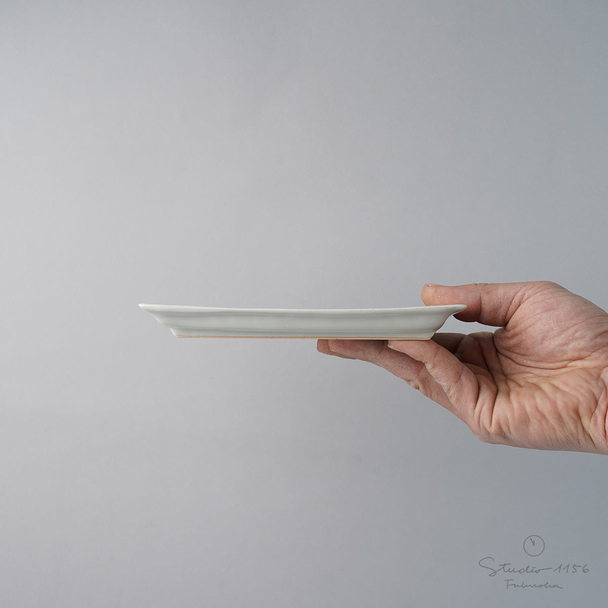 波佐見焼 濃十草 長角皿 (小) 17.5cm Binsai Studio1156