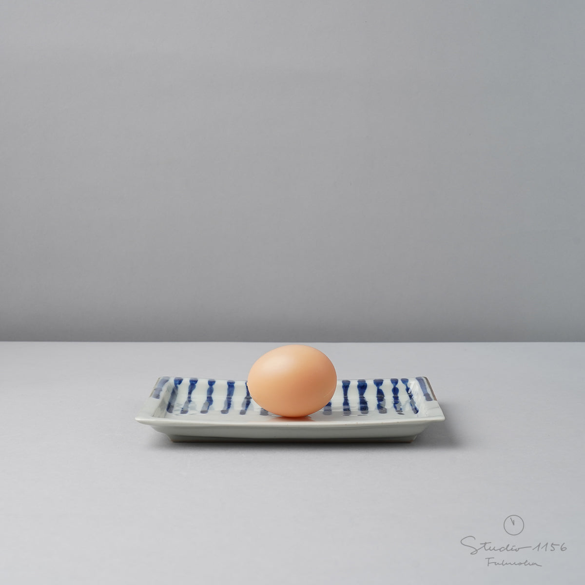 波佐見焼 濃十草 長角皿 (小) 17.5cm Binsai Studio1156