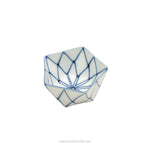 有田焼 ダイヤ五角豆鉢(小) 6.5cm 染付網目紋 Denpei Studio1156