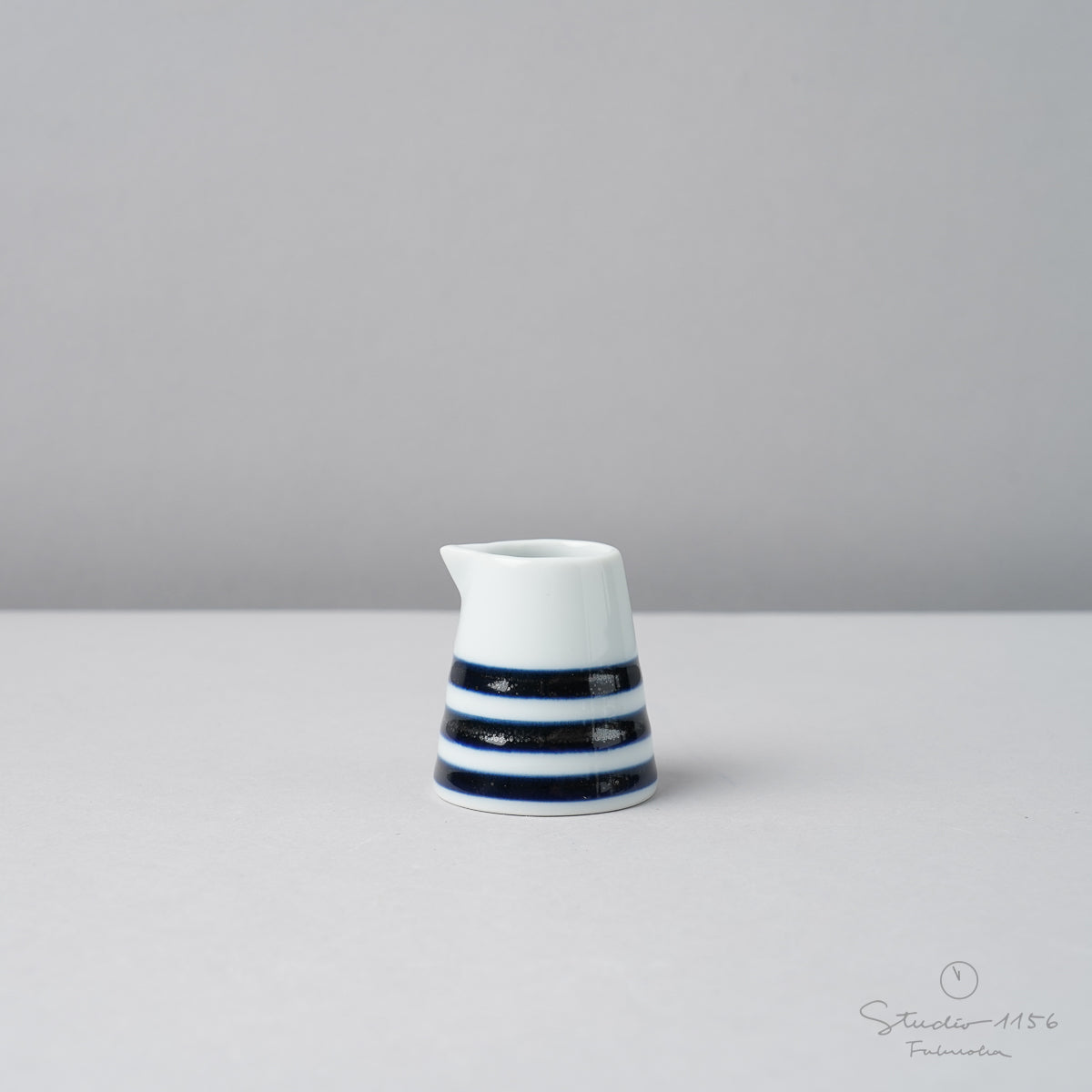 波佐見焼 es creamer (S) ミルクピッチャー 25ml ボーダーBU essence Studio1156