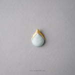 伊万里焼 モイスト 金彩 宝尽くし箸置 3.5cm 宝珠紋 Hataman Studio1156