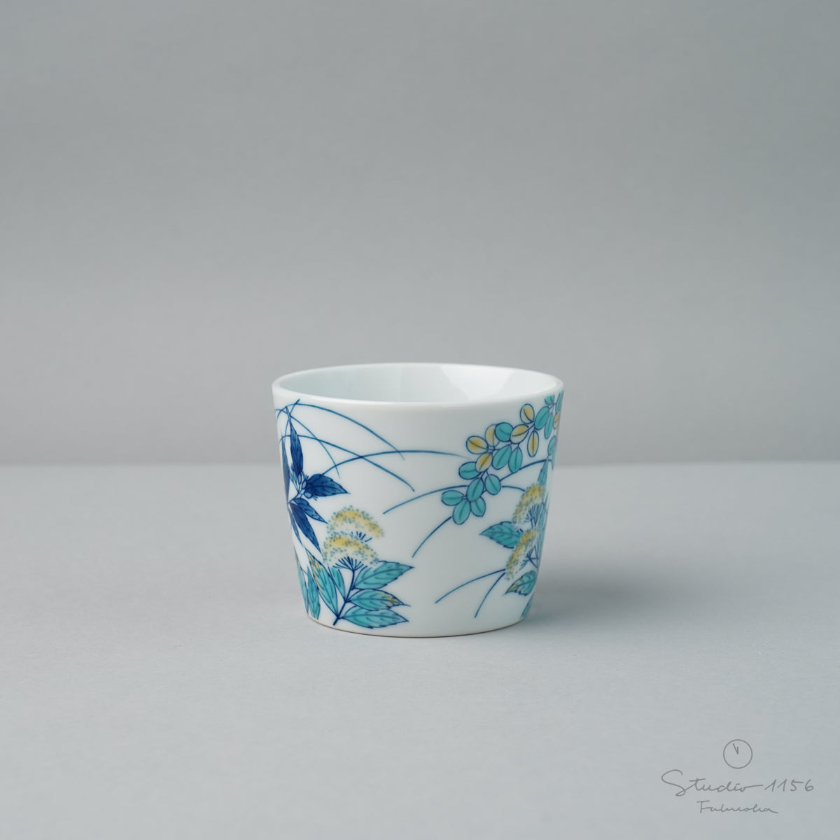伊万里焼 色鍋島 そば猪口 菊紋 7.5cm/150ml