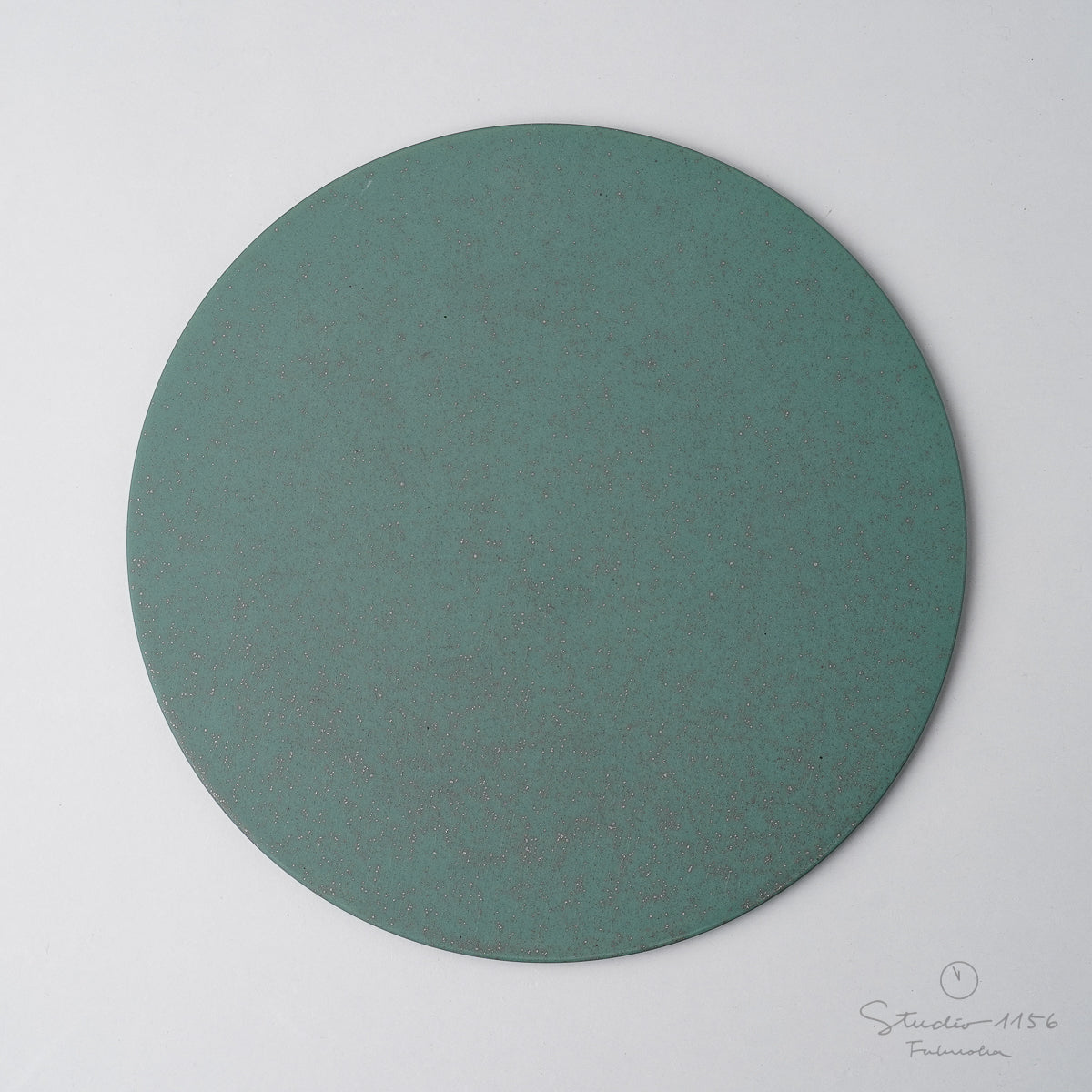 伊万里焼 極フラットプレート(L) 24.5cm 緑斑紋 Hataman Studio1156