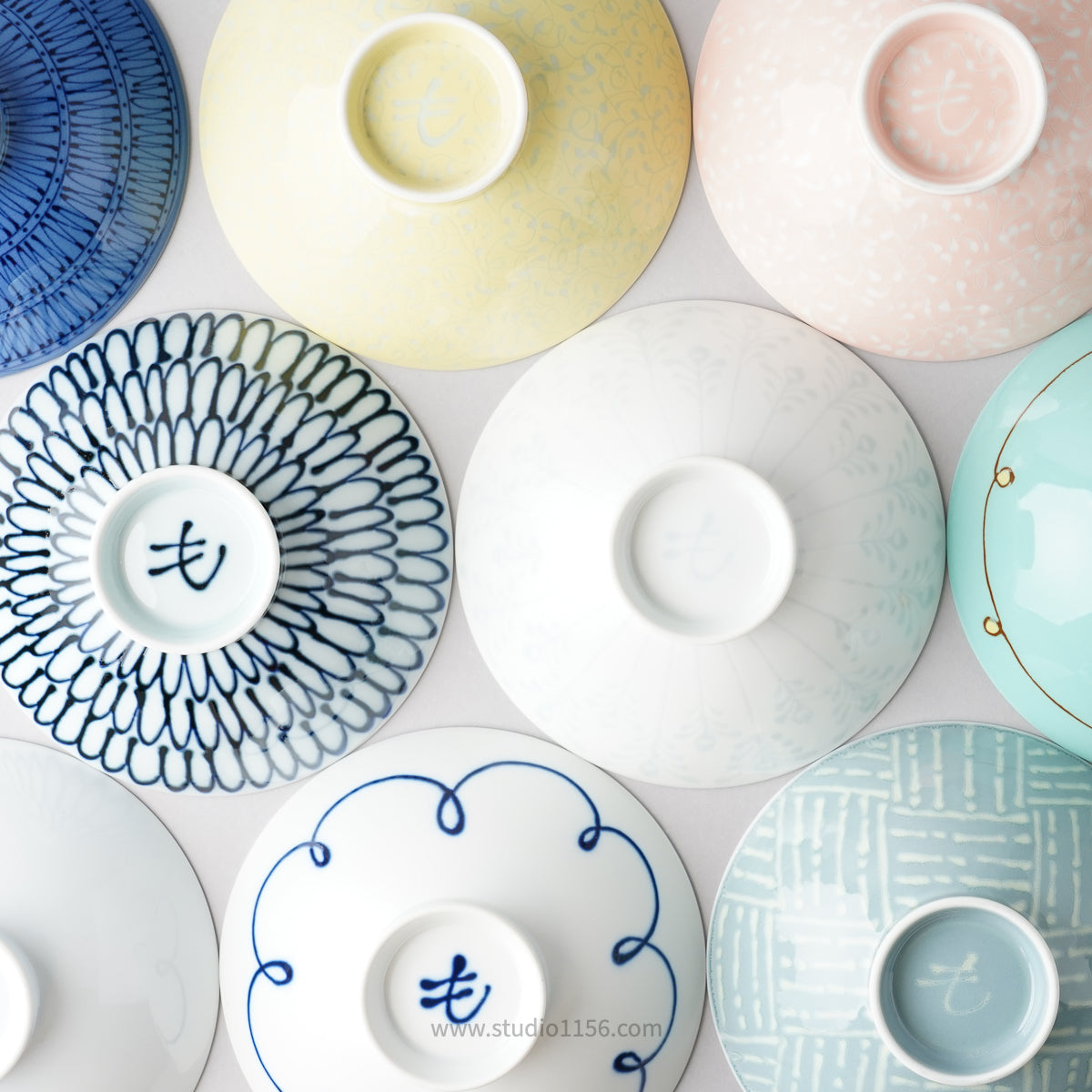 波佐見焼 平茶わん 青染付系 [F/FI/I/P/ST] 白山陶器の通販