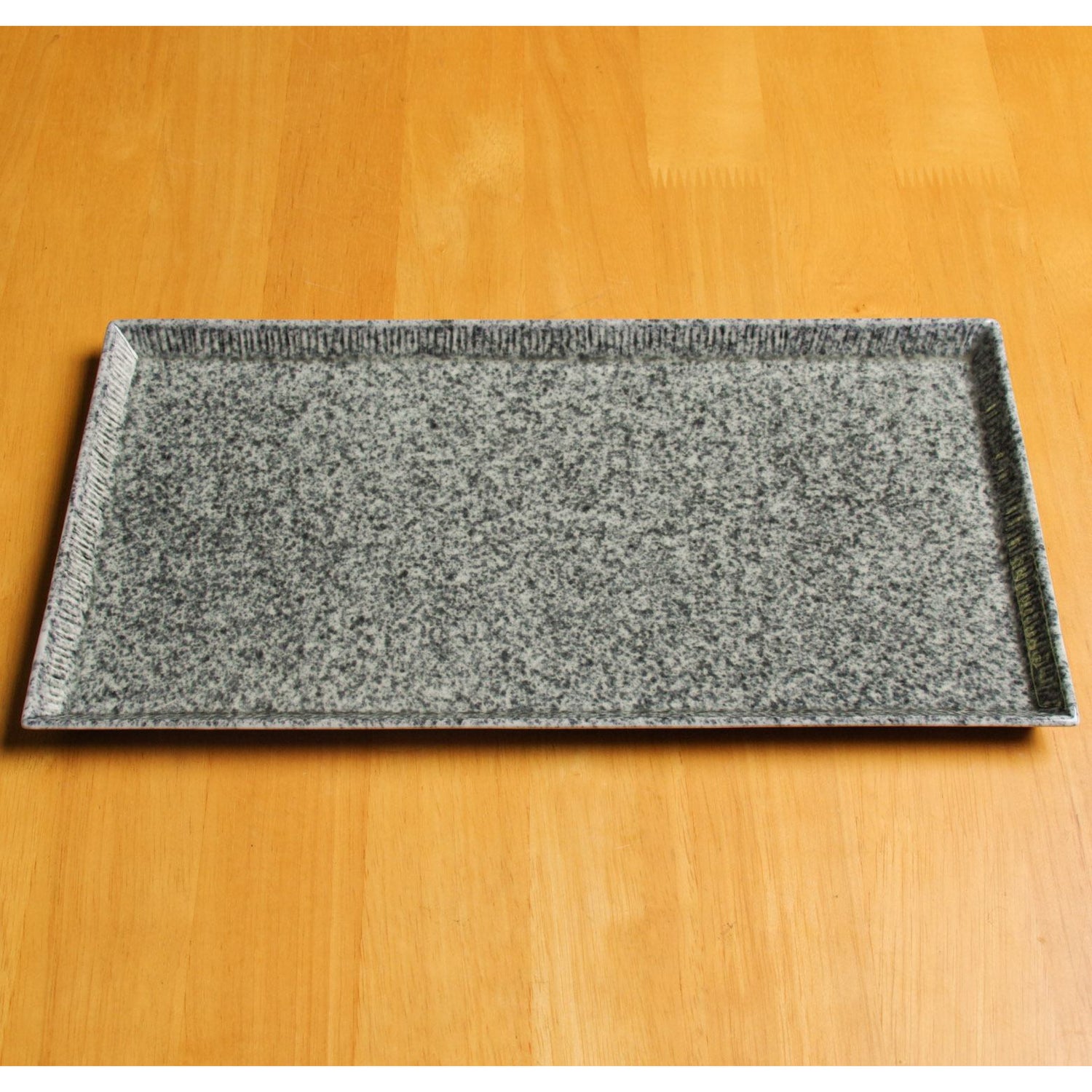 有田焼 Combo 長角プレート皿(L) 御影石調 30cm Zuiho Studio1156